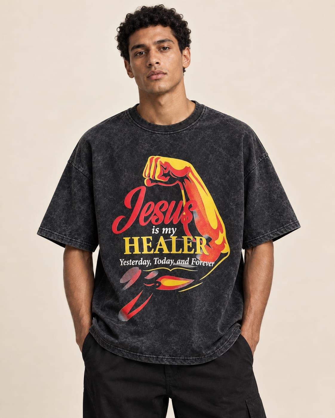 ACIDWASH OVERSIZED TEE